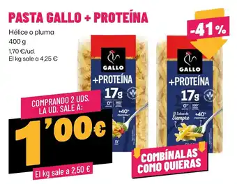 Gallo pasta +proteína