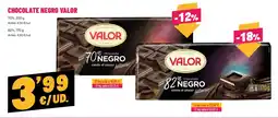 AhorraMas Valor chocolate negro 70% oferta