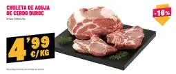 AhorraMas Chuleta de aguja de cerdo duroc oferta