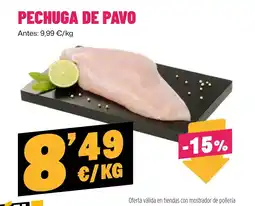 AhorraMas Pechuga de pavo oferta