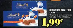 Gadis Lindt chocolate con leche oferta