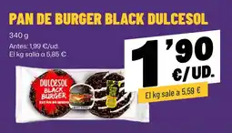 AhorraMas Dulcesol black burger oferta