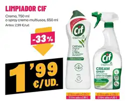 AhorraMas Cif limpiador oferta