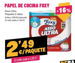 AhorraMas Foxy papel de cocina asso ultra oferta