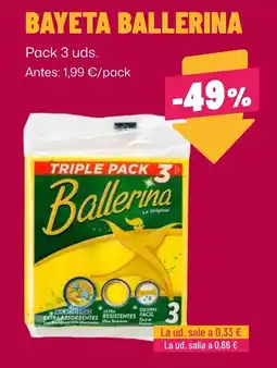 AhorraMas Ballerina bayeta oferta
