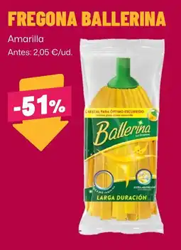 AhorraMas Ballerina fregona amarilla oferta