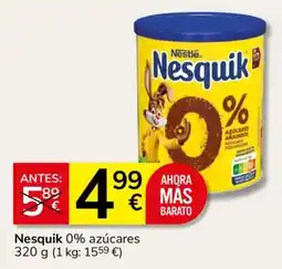 Consum Nesquik 0% azúcares oferta