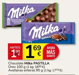 Consum Milka chocolate pastilla oferta
