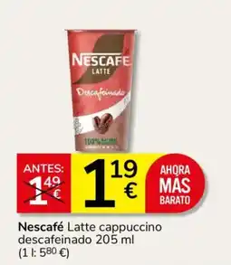 Consum Nescafé Latte cappuccino oferta