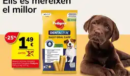 Consum Pedigree dentastix pequeños oferta