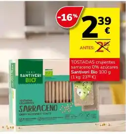 Consum Santiveri Bio tostadas crujientes sarraceno oferta