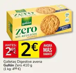 Consum Gullón zero digestive avena oferta