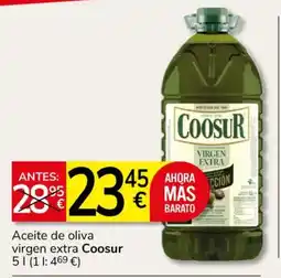 Consum Aceite de oliva virgen extra Coosur oferta