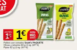 Consum Snatt's palitos oferta