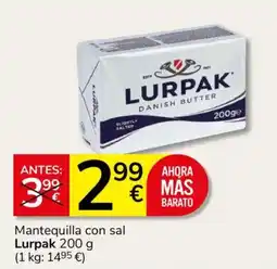 Consum Lurpak mantequilla con sal oferta