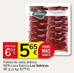 Consum Los Ibéricos paleta de cebo ibérica oferta