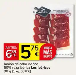 Consum Los Ibéricos jamón de cebo ibérico oferta