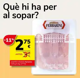 Consum Ferrarini jamón cocido oferta