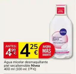 Consum Nivea agua micelar suave oferta