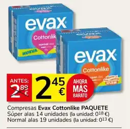 Consum Evax Cottonlike PAQUETE oferta