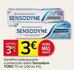 Consum Sensodyne dentífrico blanqueante o protección diaria oferta