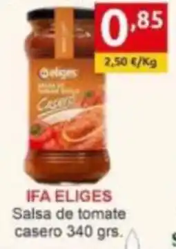 Supermercados Extremadura ifa eliges salsa de tomate casero oferta