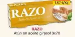 Supermercados Extremadura Razo atún en aceite girasol oferta