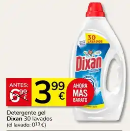 Consum Dixan detergente gel oferta