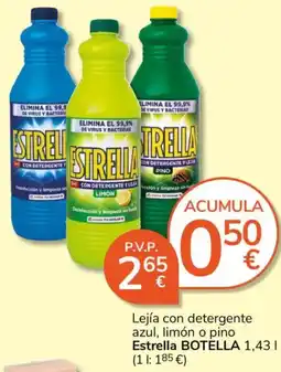 Consum Estrella lejía con detergente oferta