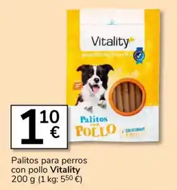 Consum Vitality palitos con pollo oferta