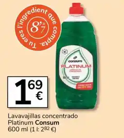 Consum Consum lavavajillas concentrado platinum oferta