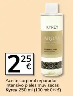 Consum Kyrey aceite corporal reparador intensivo oferta