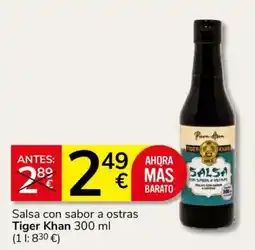 Consum Tiger Khan salsa con sabor a ostras oferta