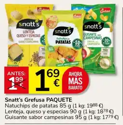 Consum Snatt's Grefusa PAQUETE oferta