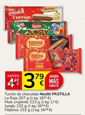 Nestlé Turrón La Roja Maíz crujiente Jungly Filipinos