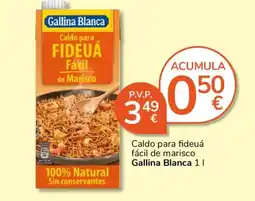 Consum Gallina Blanca caldo para fideuá fácil de marisco oferta