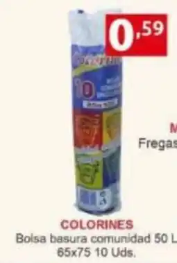 Supermercados Extremadura Colorines bolsa basura comunidad oferta