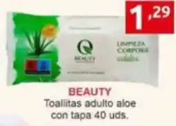 Supermercados Extremadura Beauty toallitas adulto aloe oferta
