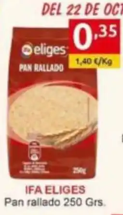 Supermercados Extremadura ifa eliges pan rallado oferta