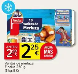 Consum Findus varitas de merluza oferta