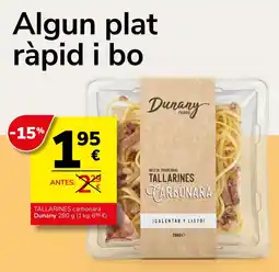 Consum Dunany tallarines carbonara oferta