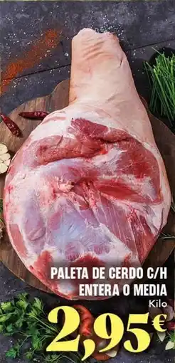 Gadis Paleta de cerdo c/h entera o media oferta