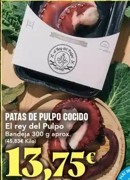 Gadis El rey pulpo - patas de pulpo cocido oferta