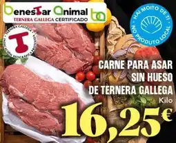 Gadis Gallega - carne para asar sin hueso de ternera oferta
