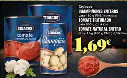 Gadis Cidacos - champinones enteros tomate triturado oferta