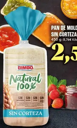 Gadis Bimbo - pan de moli sin corteza oferta