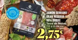 Gadis Torre de núñez - jamón serrano gran reserva 50% duroc oferta