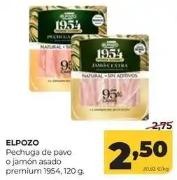 Alimerka Elpozo - pechuga de pavo o jamon asado premium oferta