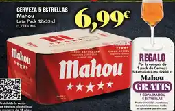 Gadis Mahou - cerveza 5 estrellas oferta