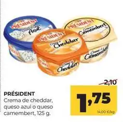 Alimerka Président - crema de cheddar oferta